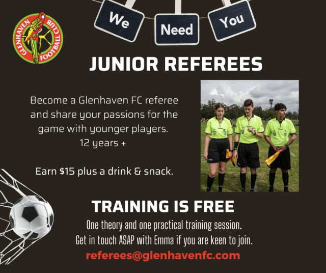 Become a Junior Referee !