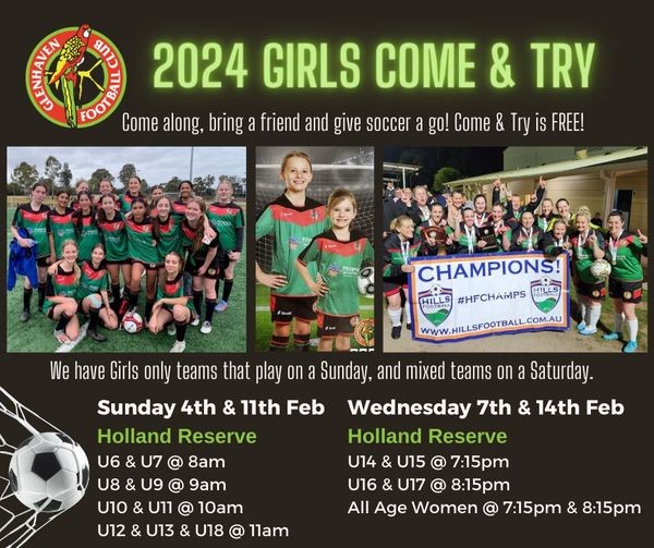 2024 Girls Come & Try